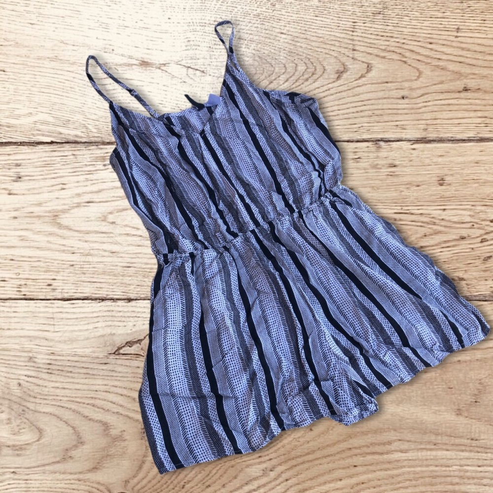 H&M black & white romper